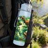 1PC Jungle Dinosaur Group Print 750ml Color Plastic Sports Water Bottle Leakproof Flip Straw Lid Suitable for Sports Office Home Use