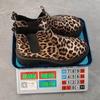 Large size Martin boots New European and American leopard print single boots casual boots in autumn and winter