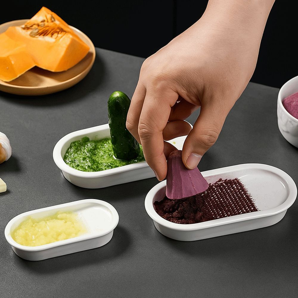 Manual Ginger Grater Ceramics Vegetable Grinding Tool Food Maker Kitchen Grater  Complementary Food