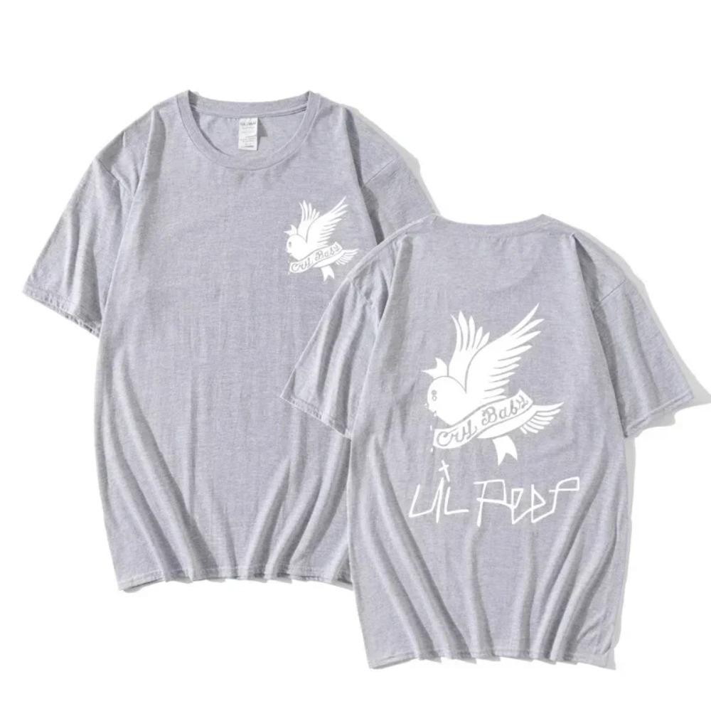 Summer Tshirt Lil Peep Hip-hop Singer Loose Fun Print Tee Harajuku Loose Women Casual Chic Short-sleeved Tops Women's Street Top