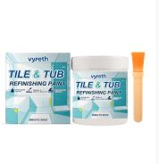 Bathtub Refinishing Paint Set, Gloss for Bathtubs, Showers, Sinks, Countertops, Low Odor, Easy Application, 1 Set