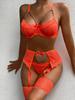 New Hot Erotic Mesh Lingerie Set Women Sexy Lingerie +Garter +Panties Set Sensual Lingerie Sex Suit Hot Porn Exotic Costumes
