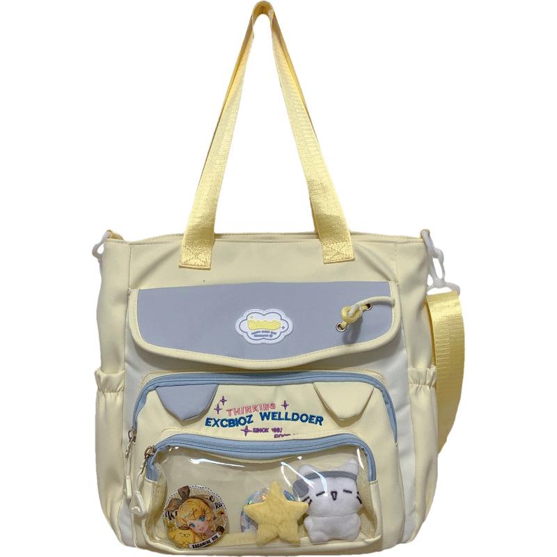 School Bag Contrasting Color School Bag Female High Value Sweet Beauty Child