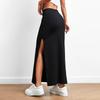 Women's Design Midi Skirt, High-waisted Drape for Spring and Summer, Slit Long Skirt That Is Slimming and Versatile