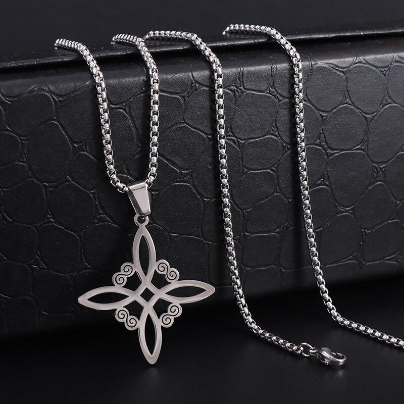 Women Witch Knot Ring Stainless Steel Adjustable Irish Celtic Knot Amulet Jewelry Supernatural Opening Witchcraft