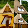 DIY Tent Stove Fireproof Ribbon Adjustable Stove Pipe Wrap with 2 Clamps Anti-Scald Chimney Protector Thermal Insulation