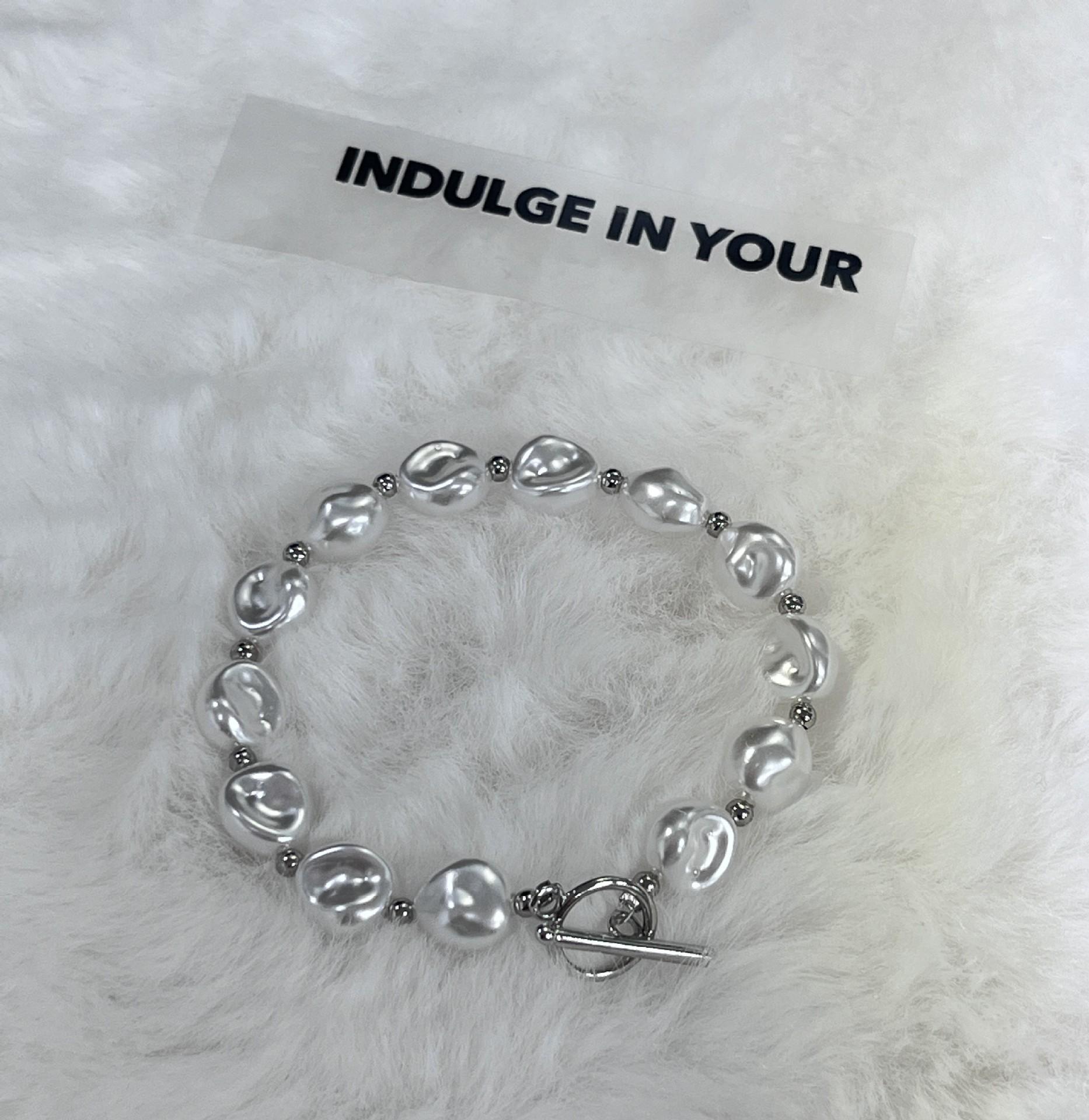 High-End Bracelet Ins Trendy Fashion Light Luxury Niche Personality Design Pearl Bracelet Women