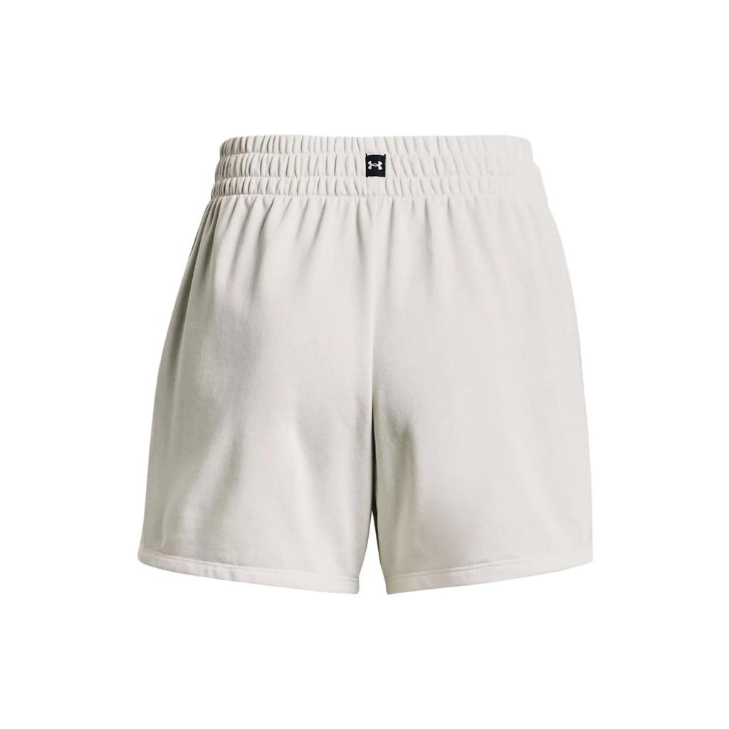 Under Armour Project Rock Johnson Everyday Letter Animal Embroidery Lace-Up Straight Leg Shorts Women Shorts Clay-White 1380189-114