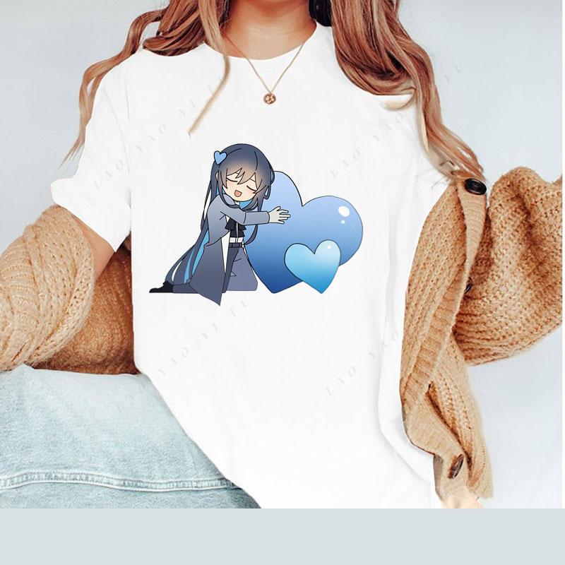 Camisetas Ado T Shirt Polyester Short Sleeve Popular Anime Shirt Unisex Kawaii Cute Cool Cartoon Classic Streetwear Tops