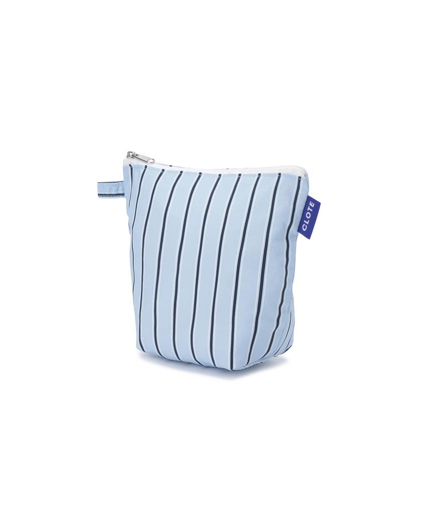 Clote Standing Pouch - Striped Blue