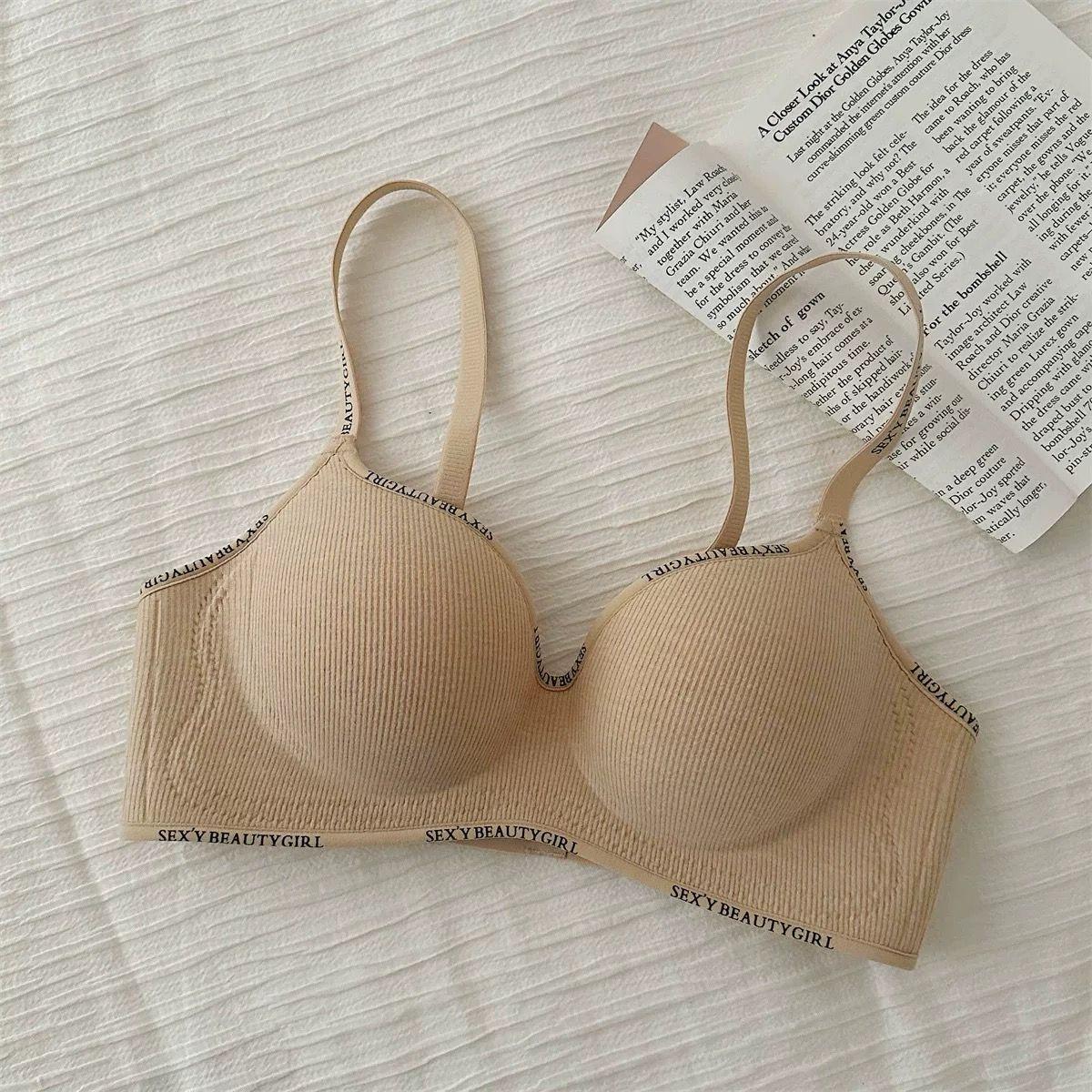 

Маленький бюст, увеличивающий пуш-ап, без косточек, с поддержкой, предотвращающий отвисание, спортивного стиля, удобный женский бюстгальтер 32/70 жёлтый