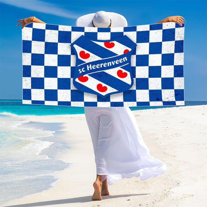 Heerenveen Print Beach Towel, Large Soft Quick Dry Towel for Beach Camping Swimming