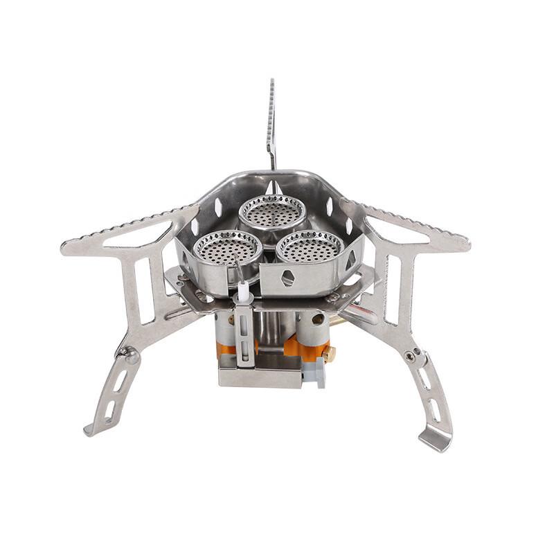 Nufeng Portable 3-Burner Folding Butane Camping Stove One Size