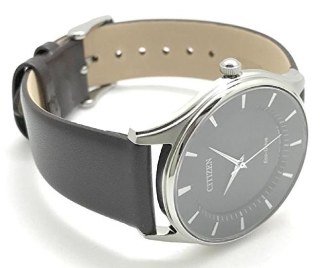 Citizen Slim Solar Genuine Leather Replacement Strap Domestic Model Number Eco-Drive Men's Watch, Powered, Strap, Included, BJ6480-51E/DBR