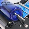 ZONESUN ZS-50W Manual Round Bottle Adhesive Sticker Label Applicator For Plastic Wine Bottle Packing Labeling Machine