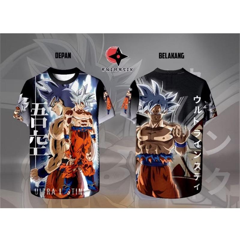 2026 Summer Dragon Ball Retro Fitness T-shirt Men's Oversized 3D Printed Short-sleeved Family