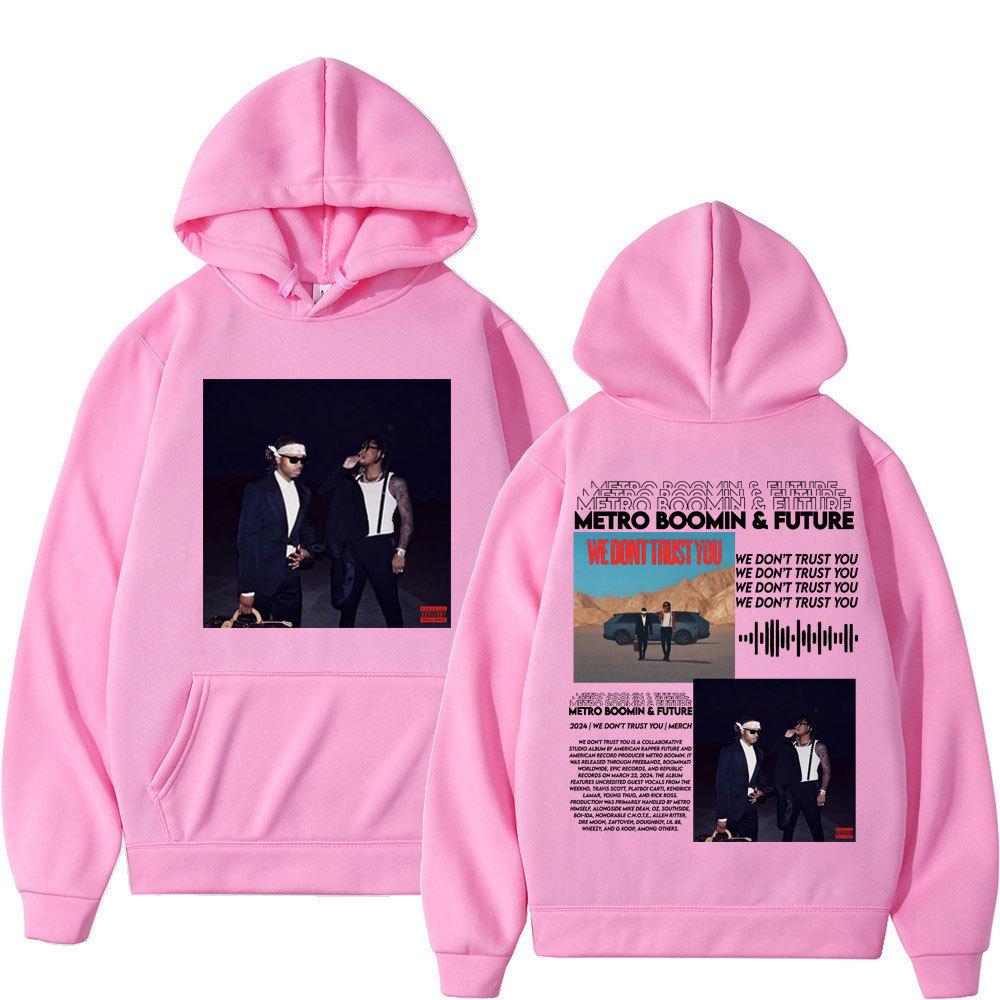 Sudadera con capucha de doble cara para hombre y mujer del rapero Metro Boomin