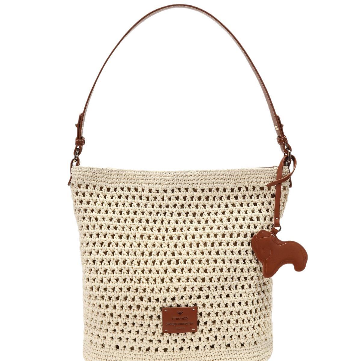 

Праздничная садовая сумка-ведро женская летняя ленивая пляжная плетеная сумка через плечо сумка-мессенджер