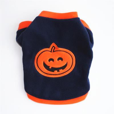 Spring and Autumn Pet Dog Warm Hoodie Sweater Halloween Pumpkin Dog Clothes Pet