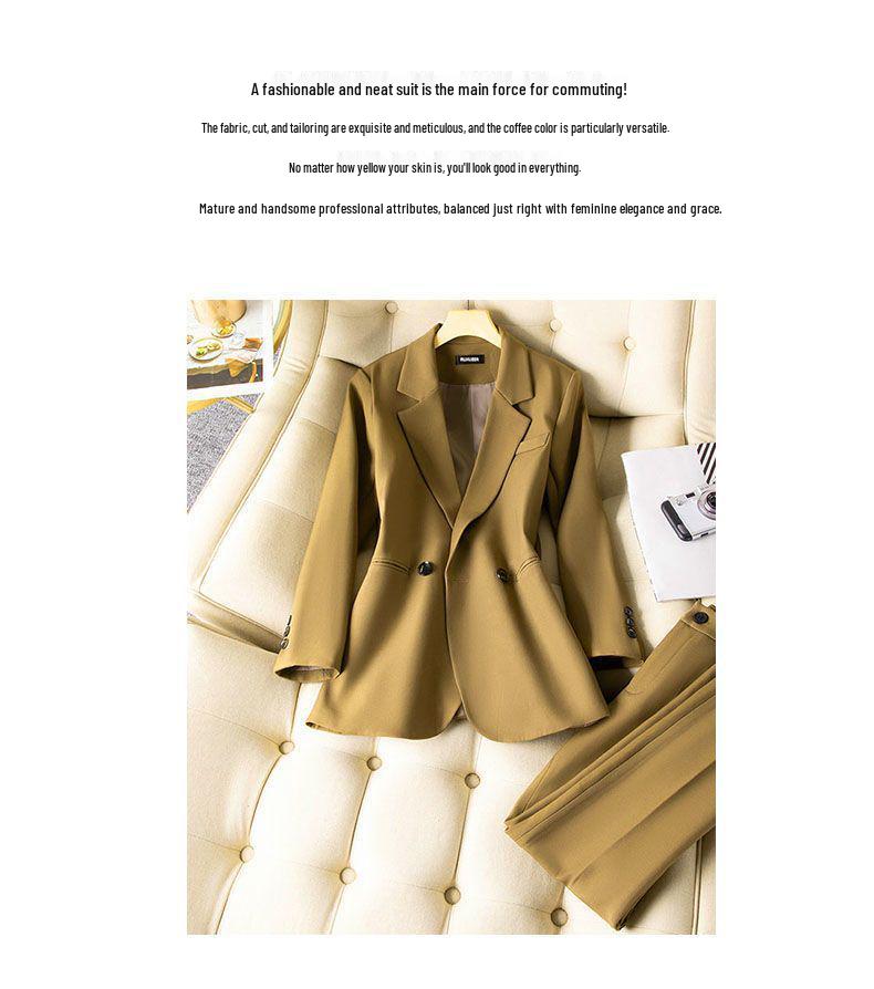 Women's 2025 Autumn Casual Blazer: Professional Spring/Autumn Fashion Design with Back Slit