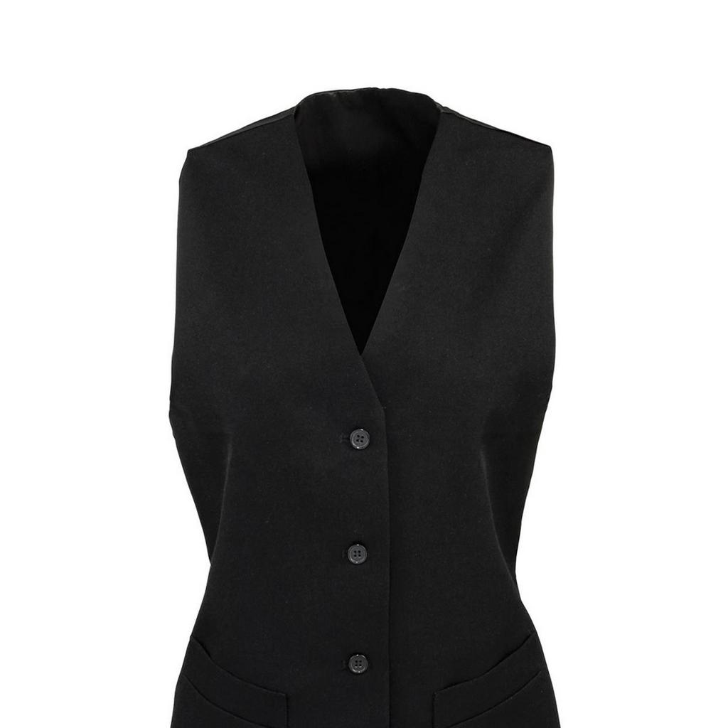 Premier Womens/Ladies Polyester Lined ServerÂ´s Waistcoat