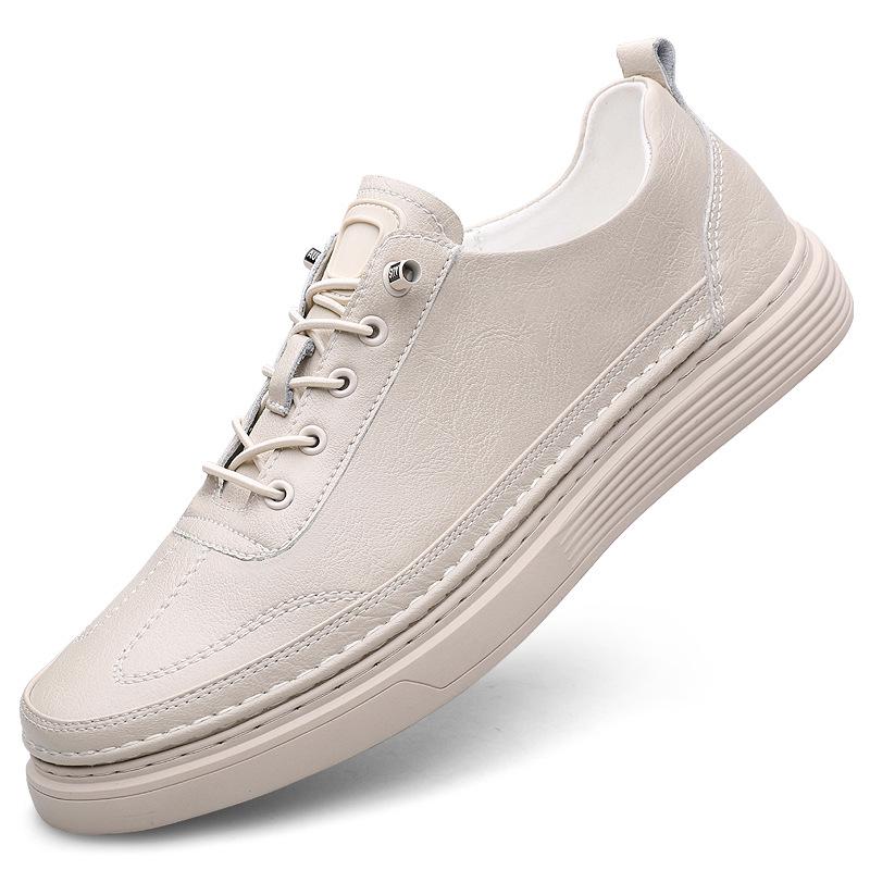 Men s Genuine Leather Autumn Skate Shoes - Trendy Korean Style, Versatile, Simple European Design. 42