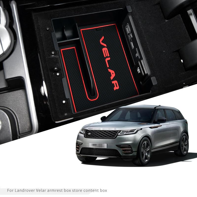 Car Center Console Armrest Storage Box For Range Rover Velar 2017~2022 Central Storage Organizer Container Tray Accessories