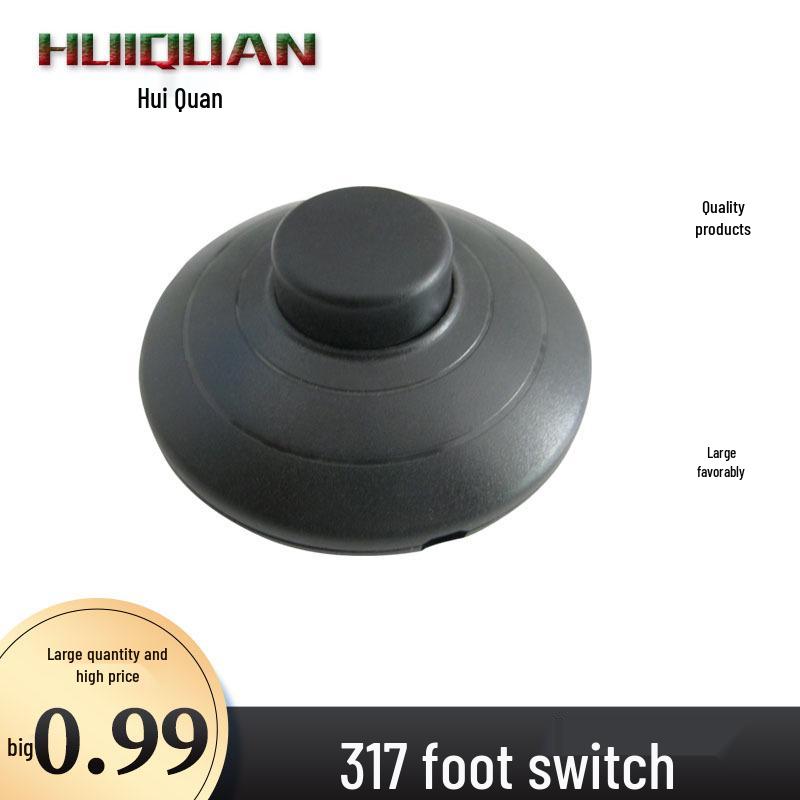 

Pedal Switch Floor Lamp with Mid-Way Button and Silver Alloy Contacts