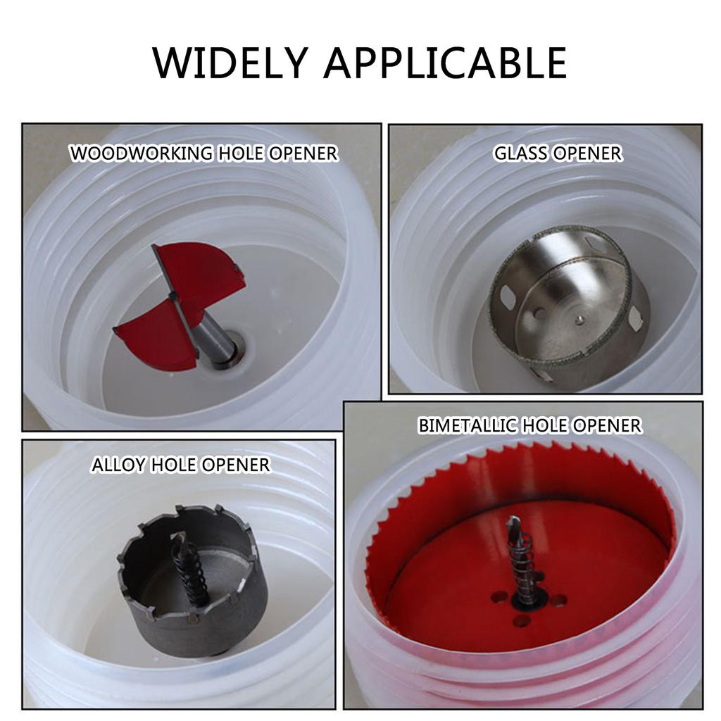 Lochschneider, Staubbehälter, Bohrstaubsammler für die Installation von Einbauleuchten, Installation von Lochschneider, Staubbehälterabdeckung