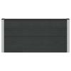 Raised Garden Bed Black 150 X 30 X 72 Cm