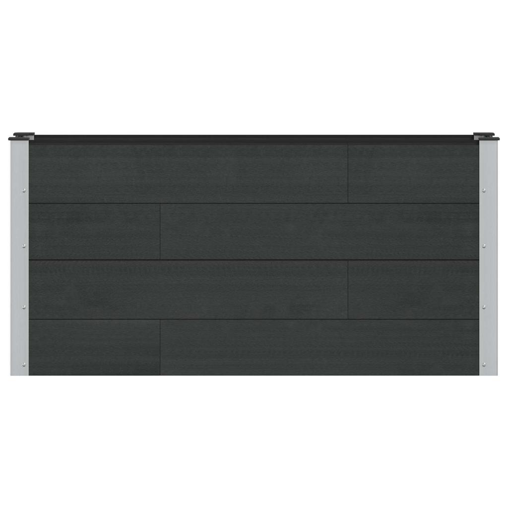 Raised Garden Bed Black 150 X 30 X 72 Cm