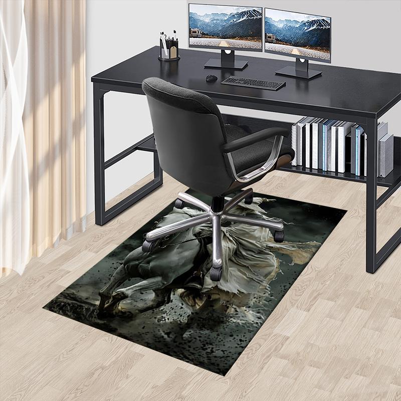 

Lord of the Rings Polyester Office Carpet Chair Mats, Home Decor Dormitory Floor Protector with Anti-Skid Backing, Large Area Coverage,Chris 60cm by 90cm