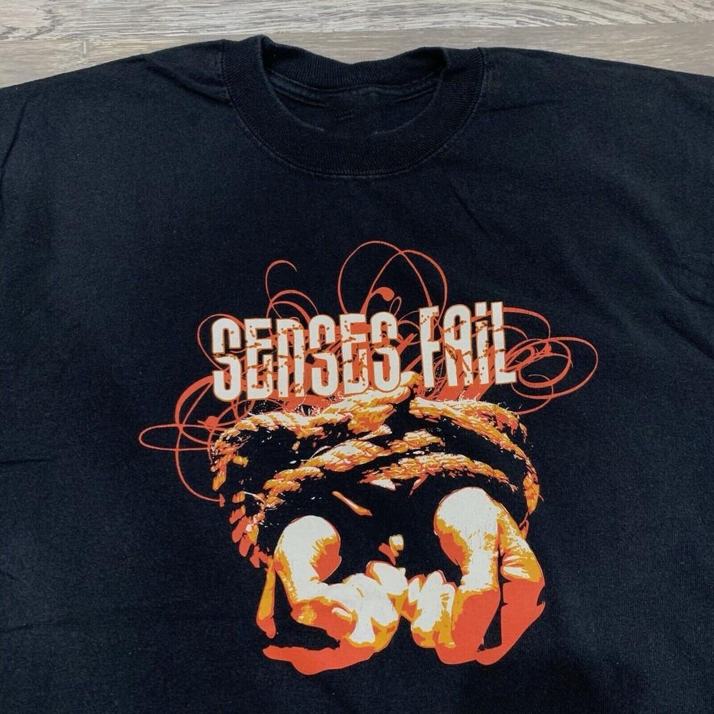 2000s Senses Fail Tied Hands Band TShirt Unisex Cotton Tee All Size S4XL MO320 Unisex T-Shirt XXL