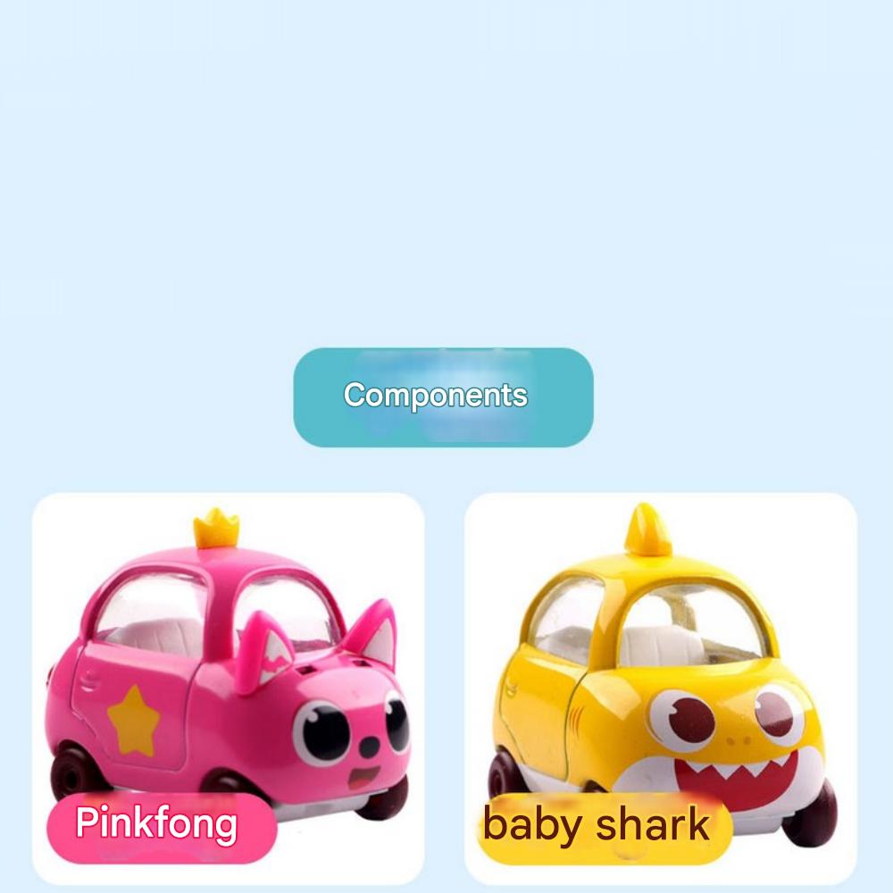 Pinkfong Babyshark Mini Car Diecast Metal Toy Kamicar Toy 10 Types