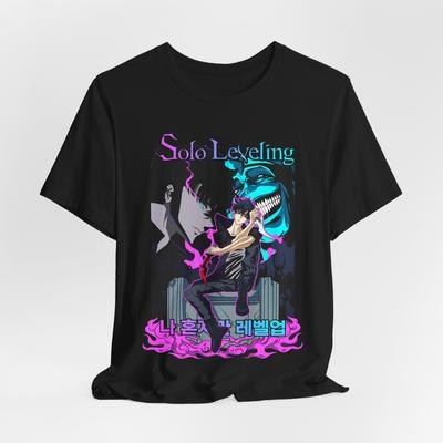 Solo Leveling Unisex T-Shirt Tee Tops – Anime T-Shirt, Geschenk für Fans, Manga