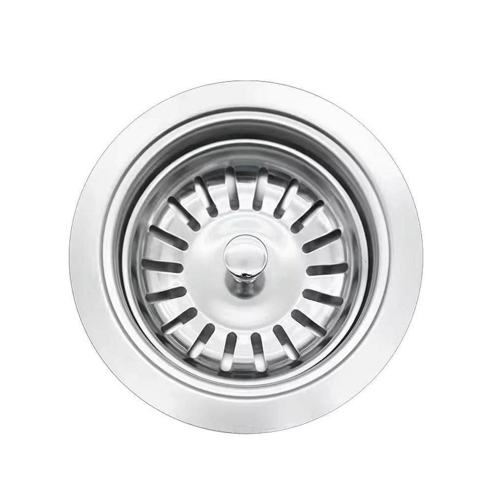 304 Stainless Steel Kitchen Sink Strainer Basket with Food Debris Filter Removable Double Layer G1 12 Compatible