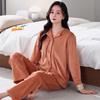 Coral Fleece Pajamas Women'S Autumn And Winter Thin Fleece Warm Long-Sleeved Island Fleece Suit Spring And Autumn Flannel Loungewear
