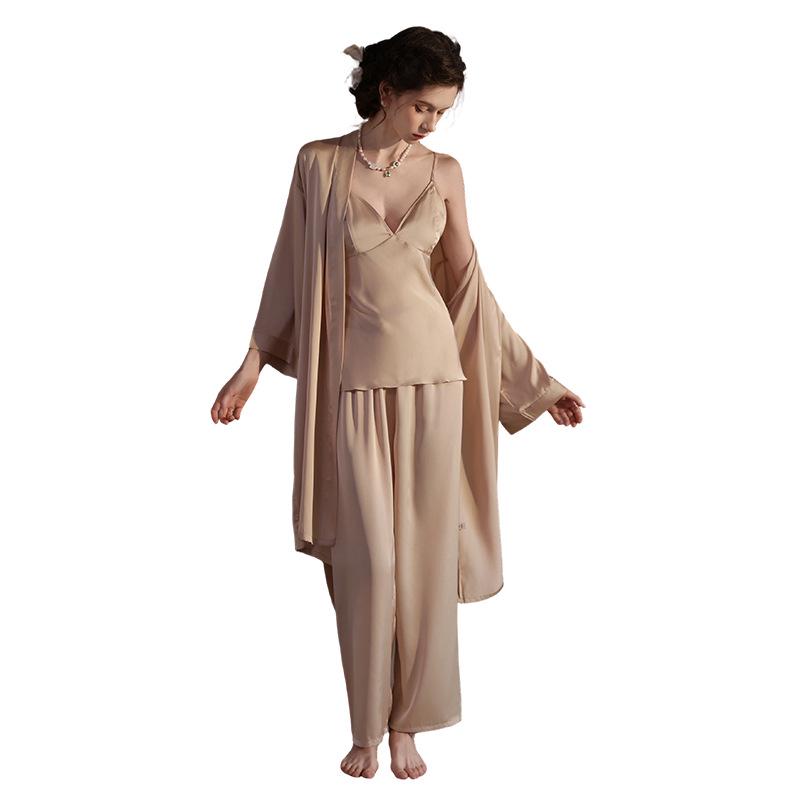 Pure Desire Ice Silk Camisole and Pants Set: Women's Spring/Summer Lightweight Pajamas