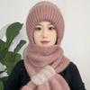 Fleece Thickened Snow Caps, Children's Winter Riding Electric Vehicles, Cold-proof Hats, Scarves, Integrated Ear Protectors