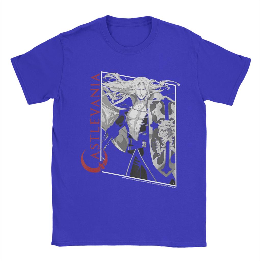 Humorous Castlevania Alucard Box Up TShirts for Men Crew Neck Pure Cotton T Shirts Short Sleeve Tees Party Clothes