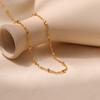 Minimalist Ins Style 18k Gold Plated Copper Simple Clavicle Chain Necklace For Women