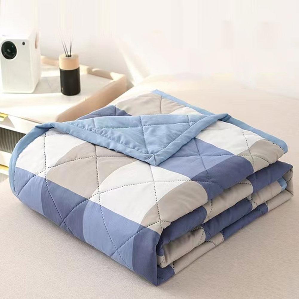 Washed Cotton Summer Blanket Bed Sofa Air Condition Comforter Breathable Soft Air Conditioning Quilt Lightweight Cooled Blanket