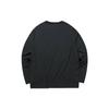 Anta All-Weather Series Letter Print Crewneck Long Sleeve Sweatshirt Men Tops Black 152210411-2