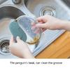 Flexible Silicone Scrapers With Penguins Designs Kitchen Baking Utensil Dishwasher Safe Dirt and Grease Cleaning Tool