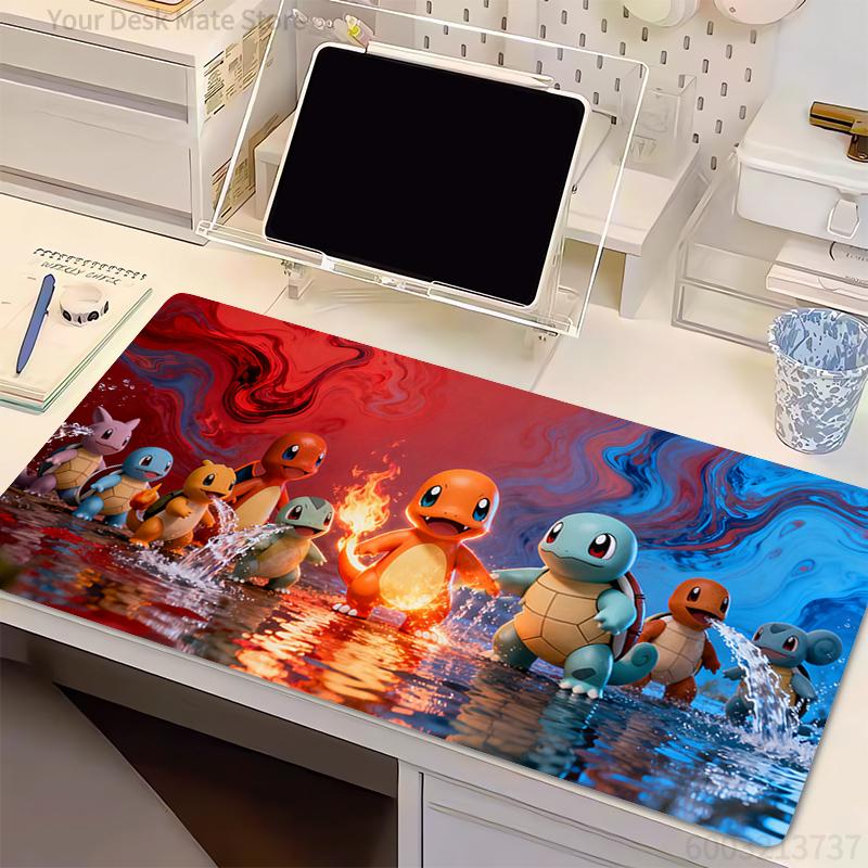 Mouse Pad P-Pokemon pc speed For e-sports players Office Laptop Computer Keyboard Pad Non Slip Desk Mat Cartoon style Mousepad