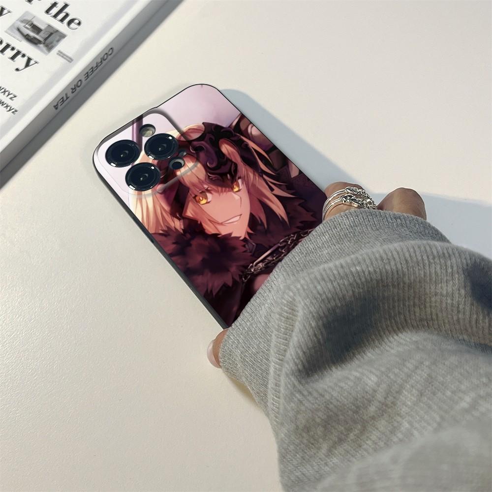 Jeanne D'Arc Alter Fodral FÖR IPhone 15 14 11 12 Pro 8 7 15 Plus 13 Pro MAX XR XS MINI SE 2020 Svarta Fodral