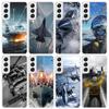 Military Aircraft Warship Fighter Phone Case For Samsung Galaxy S26 S25 Edge S24 S23 Ultra S22 Plus S21 S20 FE Soft TPU Back Cov