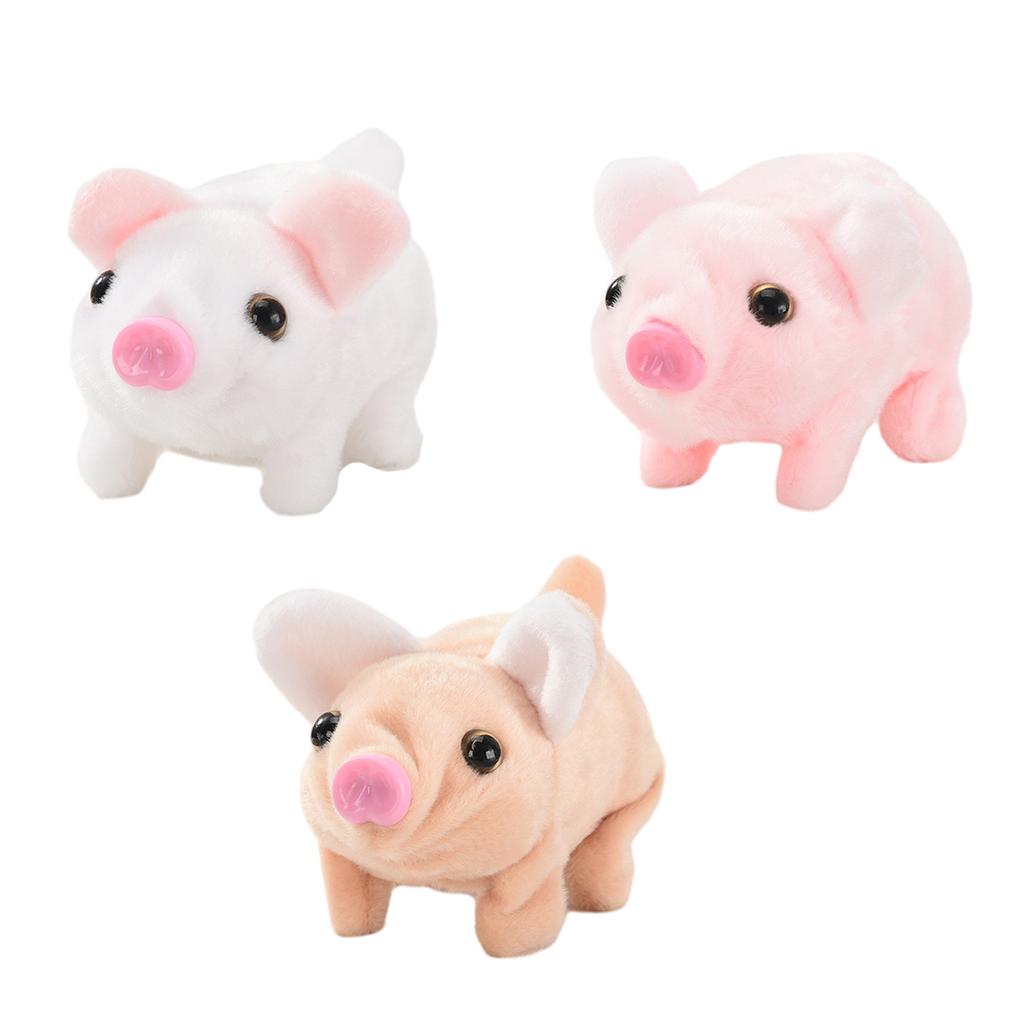 Stuffed Animal Oinking Walking Pig Nose Twitching Electric Plush Toy Great Gifts for Toddlers Boys Girls Kids