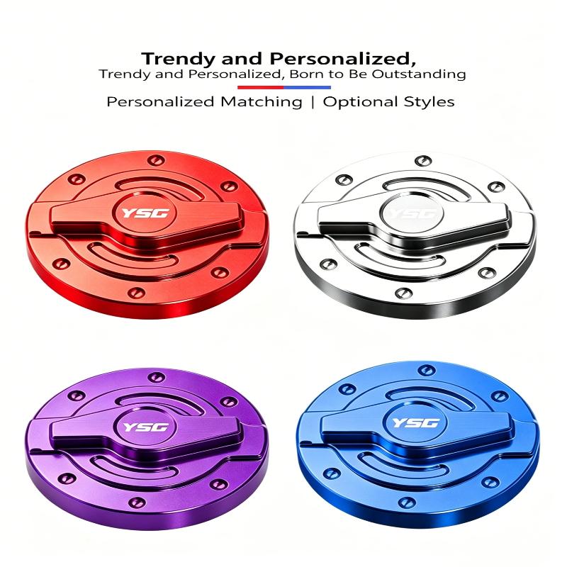 1Pcs Universal Cnc Aluminum Alloy Fuel Tank Cap For Motorcycle With Tightening Hex Screws And Wrenches