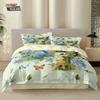 3Pcs Beautiful Floral 67 Element Print Coreless Down Duvet Cover Set Multi Size Bedroom Bedding Decoration Machine Washable